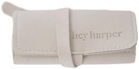 Hey Harper Travel Jewelry Organizer Roll – Compact Storage Pouch for Rings, Earrings, Necklaces & Bracelets – Foldable Case for Women (Included Only Roll) (Slate)