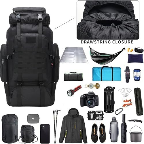 Hiking Backpack for Men 70L/100L Camping Backpack Military Rucksack Molle 3 Days Assault Pack for Climbing - Image 4