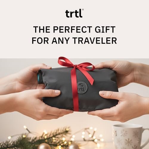 trtl Pillow - Scientifically Proven, Super Soft Neck Support Travel Pillow for Sleeping - Lightweight and Machine Washable - Ergonomic Design for Traveling on Airplanes, Cars, and Trains - Black - Image 3