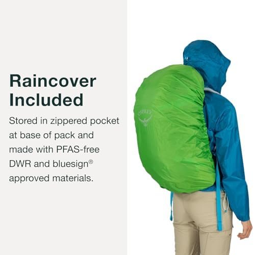 Osprey Hikelite 28L Lightweight Hiking Backpack - Durable Travel Daypack with Rain Cover for Men and Women, Chameleon/Black, M/L - Image 5