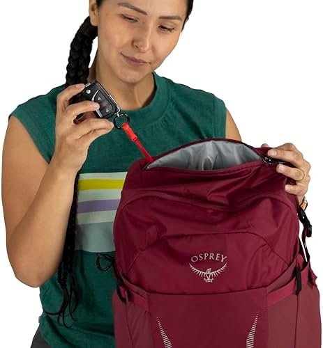 Osprey Hikelite 28L Lightweight Hiking Backpack - Durable Travel Daypack with Rain Cover for Men and Women, Chameleon/Black, M/L - Image 10