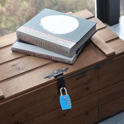 Uonlytech 2 Pcs TSA Approved Luggage Locks Blue Metal Combination Password Locks for Travel Suitcases and Lockers Security Safety - Image 3