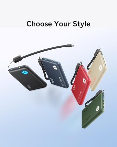 INIU Portable Charger, Ultra Slim 10000mAh 45W PD Power Bank, USB-C Fast Charging Mini Battery Pack, Travel Trip Accessories Ship Essentials for College Students Travelers Teen Boys Girls, Beige - Image 3