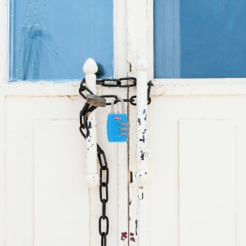 2 Pcs TSA-Approved Travel Luggage Locks Blue Metal Combination Locks for Suitcase, Toolbox, and Locker Security, Small Coded Padlocks for Travel Safety - Image 3