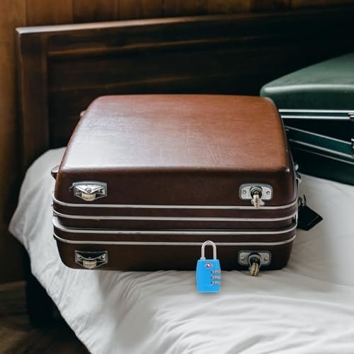 2 Pcs TSA-Approved Travel Luggage Locks Blue Metal Combination Locks for Suitcase, Toolbox, and Locker Security, Small Coded Padlocks for Travel Safety - Image 9