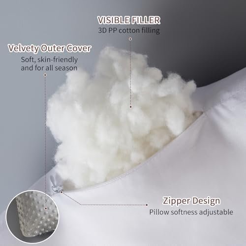 Travel Pillow for Kids Adult in Car - Pillow for Car Sleeping Ultra Large U Shaped with Removable Soft Cover Support Fix Neck and Body Sitting/Sleeping on The Trip (Grey) - Image 5