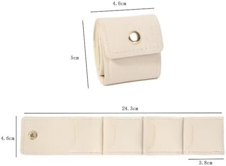 3Pcs Mini Travel Jewelry Bag with Buckle,Small Travel Jewelry Organizer Case,Foldable Jewelry Roll for Journey Rings, Necklaces, Earrings, Bracelets-Lightweight Jewelry Storage Organizer - Image 5