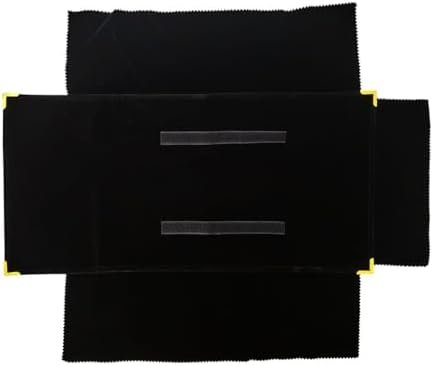 Portable Jewelry Roll Metal Coner Bag Necklace Chain Braclet Black Velvet Travel Pouch - Image 4