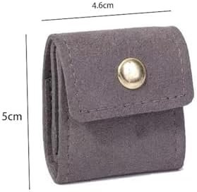 3Pcs Mini Travel Jewelry Bag with Buckle,Small Travel Jewelry Organizer Case,Foldable Jewelry Roll for Journey Rings, Necklaces, Earrings, Bracelets-Lightweight Jewelry Storage Organizer - Image 6