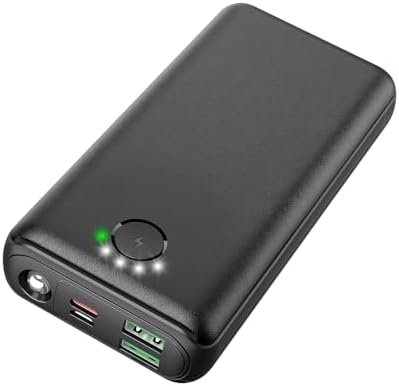Portable Charger Power Bank 30000mAh USB C 22.5W Fast Charging External Battery Pack PD QC4.0 with Flashlight 3 Outputs & 2 Inputs Battery Bank for iPhone Samsung Galaxy iPad etc (Black)