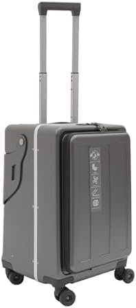 Kid Ride-on Trolley Case, Portable Trolley Suitcase with Combination Lock and Adjustable Height Pull Rod, Top Opening Suitcase Children's Rolling Travel Luggage For Family Trips (Dark Grey) - Image 3