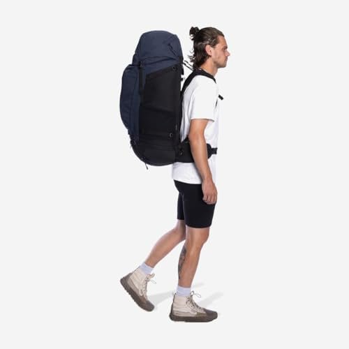 NOMAD Batura Backpack - Premium 70L Pack with Rain Cover Included | Lightweight Rucksack for Traveling, Hiking, Camping, Outdoor Sports (Dark Navy) - Image 22