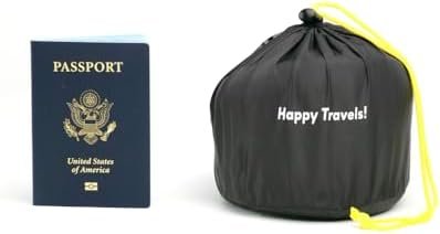 C CUSHION LAB Travel Pillow, Award-Winning Patented Ergonomic Design for Chin & Neck Support Memory Foam Neck Pillow, Compact Airplane Pillow for Traveling, Flight, Car (Spark, Medium) - Image 7