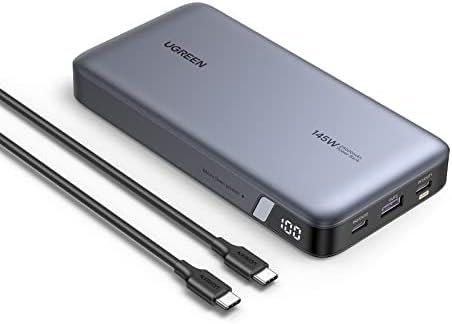 UGREEN Power Bank 25,000mAh 145W Laptop Portable Charger, Nexode 3-Port USB C PD Battery Pack, for MacBook Pro/Air, Dell XPS, iPhone 17/16/15/14, Galaxy S24, Steam Deck, iPad, and More