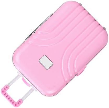 Kids Luggage Toy Rolling Suitcase with Backpack and Wheels for Toddler Travel (Rose) - Image 3