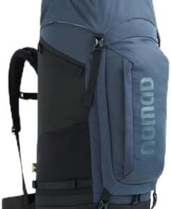 NOMAD Batura Backpack - Premium 70L Pack with Rain Cover Included | Lightweight Rucksack for Traveling, Hiking, Camping, Outdoor Sports (Dark Navy)