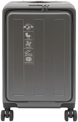 Kid Ride-on Trolley Case, Portable Trolley Suitcase with Combination Lock and Adjustable Height Pull Rod, Top Opening Suitcase Children's Rolling Travel Luggage For Family Trips (Dark Grey)