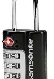 Samsonite 3-Dial Combination Lock, TSA Approved Travel Lock, Black
