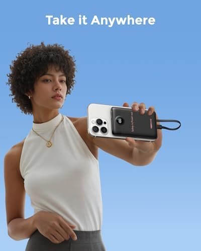 VEEKTOMX Portable Charger Built-in Cables, Power Bank for iPhone, Fast Charge USB C Battery Pack Travel Essentials Phone Charger Compatible with iPhone 17/16/15/14, Samsung S25/24 - Image 8