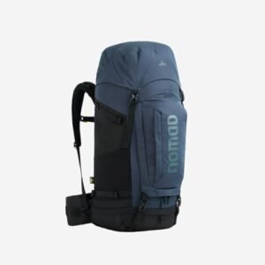 NOMAD Batura Backpack - Premium 55L Pack with Rain Cover Included | Lightweight Rucksack for Traveling, Hiking, Camping, Outdoor Sports (Dark Navy)