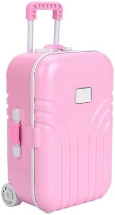Kids Luggage Toy Rolling Suitcase with Backpack and Wheels for Toddler Travel (Rose) - Image 2