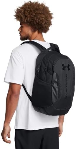Under Armour Unisex-Adult Hustle 6.0 Backpack, (003) Black/Black/Black, One Size Fits Most - Image 6