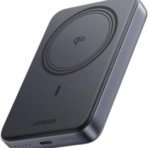 UGREEN Magnetic Power Bank Qi2 Certified 15W Fast Charging Wireless Battery Pack Slim 10000mAh Magsafe Portable Charger with 20W USB-C for iPhone 17/16/15/14/13/12 Series Black