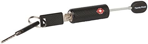 2 Pack TSA Approved Luggage Locks with Keys for Travel – Flexible Ultra Secure Mini Key Padlock & Metal Zinc Alloy Material – Black - Image 5