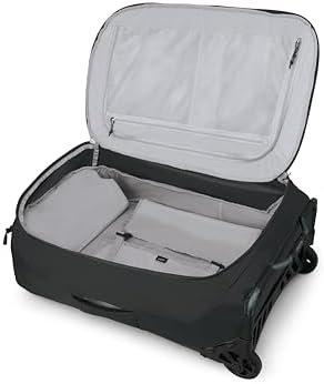 Osprey Ozone 2-Wheel 80L/27 Checked Luggage - Lightweight Rolling Bag with High Clearance and Oversized Wheels - Travel Suitcase with Mesh Organization, Trolley Handle and Add-a-Bag Strap, Black - Image 7