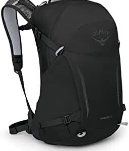 Osprey Hikelite 26L Hiking Backpack for Men and Women - Lightweight Daypack with Breathable Backpanel and Raincover - Ideal for Day Hikes, Travel, and Everyday Use in Any Weather, Black