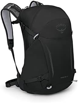 Osprey Hikelite 26L Hiking Backpack for Men and Women - Lightweight Daypack with Breathable Backpanel and Raincover - Ideal for Day Hikes, Travel, and Everyday Use in Any Weather, Black