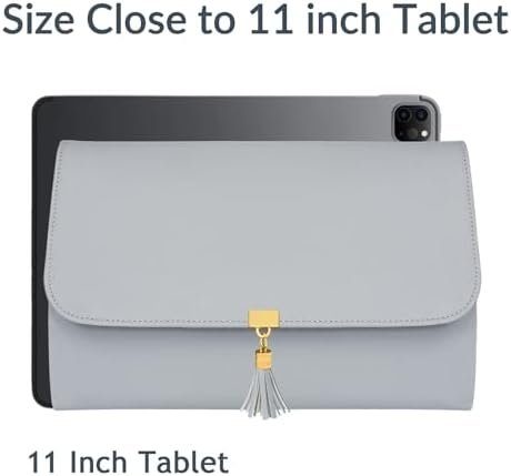 MATEIN Jewelry Travel Organizer for Women, Tangle Free Portable Leather Jewelry Storage Roll Bag Envelope Clutch, Waterproof Lightweight Jewelry Case Holder for Necklaces, Rings, Earrings, Bracelets - Image 7