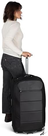 Osprey Ozone 2-Wheel 80L/27 Checked Luggage - Lightweight Rolling Bag with High Clearance and Oversized Wheels - Travel Suitcase with Mesh Organization, Trolley Handle and Add-a-Bag Strap, Black - Image 12