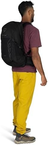 Osprey Talon 22L Men's Lightweight Hiking Backpack - Small Daypack for Travel & Camping, Frosty Mint Green/Night Shift - Image 9