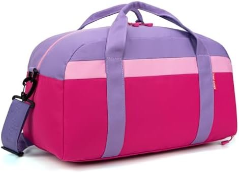 HawLander Kids Duffle Bag for Boys or Girls, Fit School Practice, or Overnight Travel (Rose Purple) - Image 2