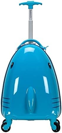 Rockland Jr. Kids' My First Hardside Spinner Luggage,Telescoping Handles, Shark, Carry-On 19-Inch - Image 5
