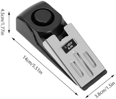 Door Stop Security Alarm - 120d B Audible Siren Portable Door Stopper Wedge, 2-in-1 Travel Safety Device for Hotel Room & Home Apartment | Anti-Intrusion Bottom Stop for Added Protection and Peace of - Image 7