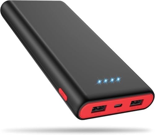 Portable Charger Power Bank 25800mAh,5V/3A Fast Charging Portable Phone Charger,3 USB Ports External Battery Pack Backup Travel Camping Essential for iPhone 17/16/15/14,Samsung Galaxy Android iPad etc