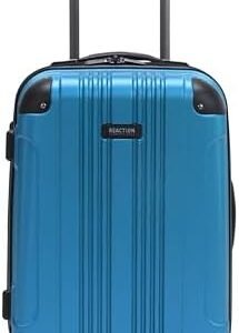 Kenneth Cole REACTION Out of Bounds Lightweight Hardshell 4-Wheel Spinner Luggage, Teal, 20-Inch Carry On