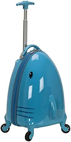 Rockland Jr. Kids' My First Hardside Spinner Luggage,Telescoping Handles, Shark, Carry-On 19-Inch