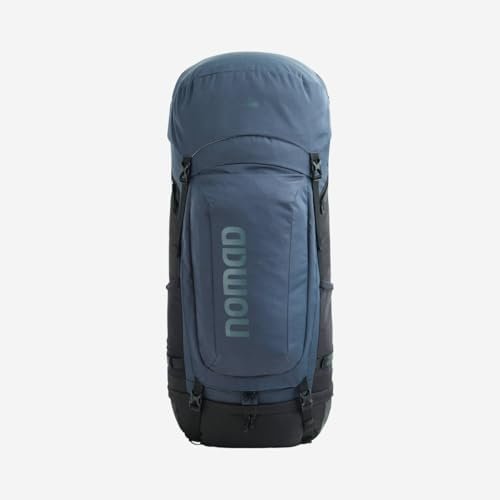 NOMAD Batura Backpack - Premium 70L Pack with Rain Cover Included | Lightweight Rucksack for Traveling, Hiking, Camping, Outdoor Sports (Dark Navy) - Image 15