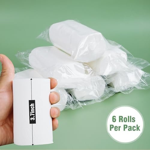 Travel Toilet Paper 6 Rolls – Coreless & Individually Wrapped, Compact Packable Tissue for Camping, RV, Hiking, Outdoor Trips, Waterproof Portable Bathroom Tissue (6) - Image 2
