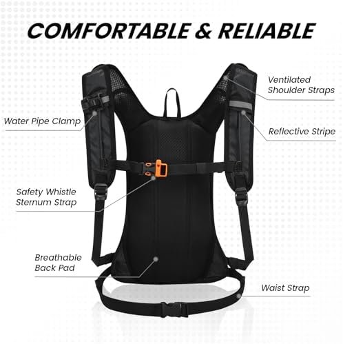 Nepest Hydration Pack Backpack for Women & Men, Lightweight Water Backpack with 2L Water Bladder for Hiking Cycling Running Biking - Image 5
