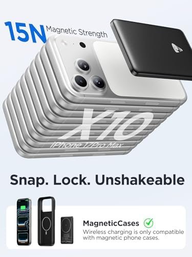 Magnetic Portable Charger, 5000mAh Ultra Slim Magsafe Battery Pack with USB C Cable 20W PD Fast Charging, Wireless Magnetic Power Bank for iPhone 17/16/15/14/13/12 Series - Image 7