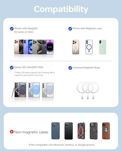 10,000mAh for MagSafe Power Bank Ultra Slim, Magnetic Wireless Charger with USB-C Cable, Fast Charging Portable Battery for iPhone 17 Pro Max/17 Pro/Air/16/15/14/13, Blue - Image 8