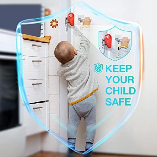 Portable Door Lock for Travel Essential: 2Pack Upgraded Hotel Home Security Safety Locks from Inside Apartment Traveling Front Door Room Security Devices Travel Gifts for Travelers Women - Image 6