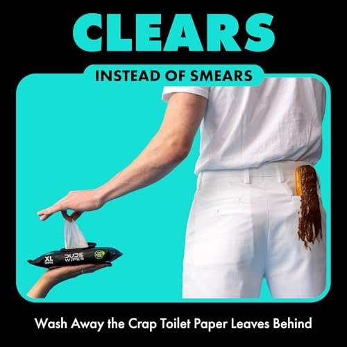 DUDE Wipes - Flushable Wipes Travel Pack - 6 Pack, 108 Count - Mint Chill Extra-Large - Vitamin-E, Aloe Vera, Eucalyptus, and Tea Tree Oils - Septic and Sewer - Image 2