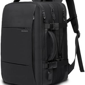BANGE 45L Carry On Backpack, Weekender Travel Backpacks, 17.3 inch Laptop Back Pack Business Expandable Bag for Men and Women
