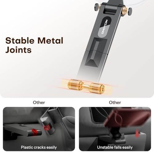 OMOTON TP02 360°Rotating for MagSafe Tripod, Adjustable Aluminum Magnetic Phone Tripod for iPhone 17/16/15/14 Pro Max Air, Foldable Cell Phone Stand Fits Vlog, Gym, Travel Essentials Accessories - Image 7
