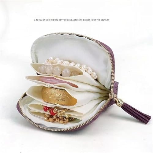 Midnight Travel Jewelry Case, Jewelry Zippered Pocket Case Travel Jewelry Bag Portable Organizer, Multi-Layer Storage With Zipper & Tassel For Earring Necklace Ring Bracelet For Girls Trip - Image 3